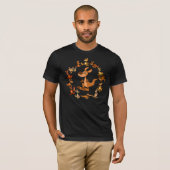 Joli dessin Kangaroos Mandala T-shirt (Devant entier)