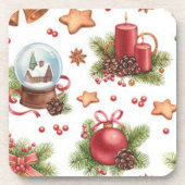 Joli Dessous de verre Carré de Noël (Devant)