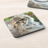 Joli Dessous de verre de chat Kitty (Côté gauche)