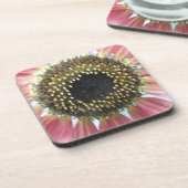 Joli Dessous de verre de liège de tournesol rose (Côté gauche)