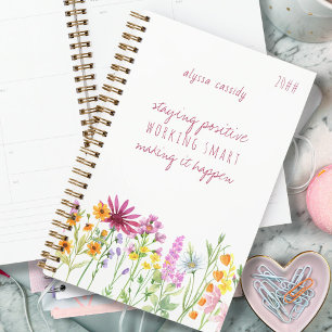 Joli devis de Fleur sauvage de positivité personna