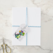 Joli dinosaure avec ballons étiquette cadeau pour (Avec de laficelle)