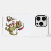 Joli dinosaure en canne de Noël (Verso Horizontal)