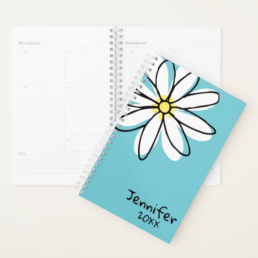 Joli Doodle Daisy moderne tendance Custom (Devant avec enveloppe)