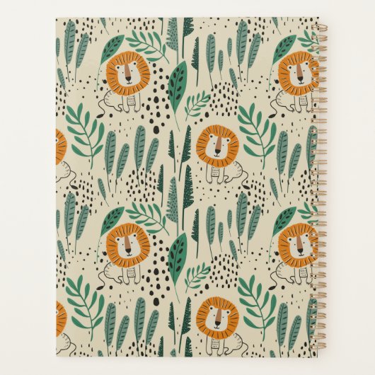 Joli Doodle Lion Jungle Rainforest Motif (Dos)