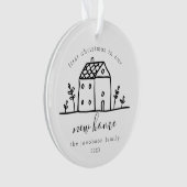 Joli Doodle Maison Premier Noël À New Home (devant)