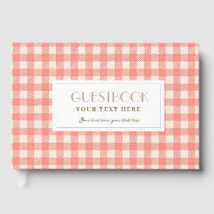 Joli doux gingham à carreaux rose à carreaux pour
