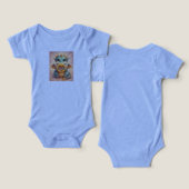 joli Dragon avec Tétine - Body pour Bébé (Design Recto & Verso)