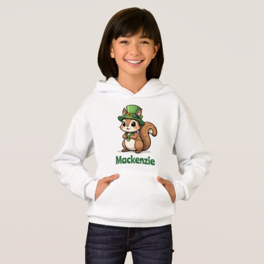 Joli écureuil de la Saint Patrick avec Casquette v (Devant entier)
