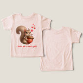 Joli écureuil drôle pour la Saint-Valentin (Design Recto & Verso)