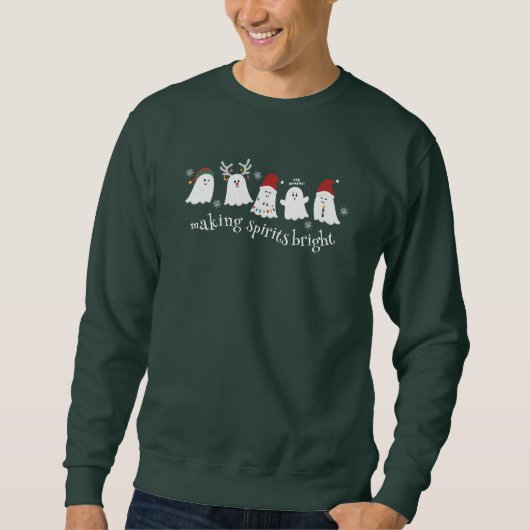 Joli Éffrayant Noël Fantômes Sweatshirt (Devant)