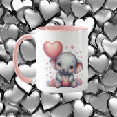 Joli éléphant ajouter le message Mug