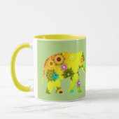 Joli Eléphants Colorés Coffee Mug (Gauche)