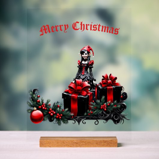 Joli elfe de Noël gothique. (Neutre)