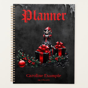 Joli elfe de Noël gothique.