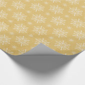 Joli emballage cadeau de Noël jaune doré (Coin)