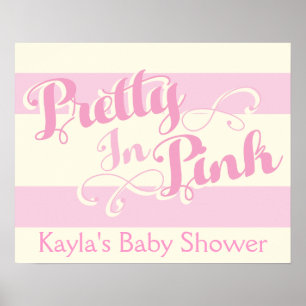 Joli en Baby shower rose, Poster