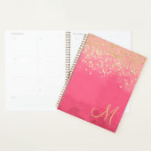 Joli en rose avec Parties scintillant or et Monogr (Devant avec enveloppe)