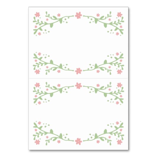 Joli en rose pliable Table Place Cartes (Par défaut)