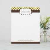 Joli en-tête de lettre de boutique (Debout devant)