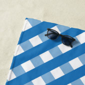 Joli En vichy serviette de plage personnalisée (En situation)