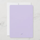 Joli en Violet | Invitation à une Fête de Fiançail (Dos)
