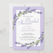 Joli en Violet | Invitation à une Fête de Fiançail (Devant)