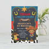 Joli enfant invitation de cowboy africain (Debout devant)