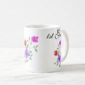 Joli enseignant floral Mug sur mesure (Devant droit)