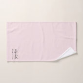 Joli ensemble de bain personnalisé Pastel rose (Serviette à main)