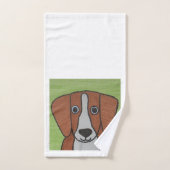 Joli ensemble de serviettes Beagles (Serviette à main)