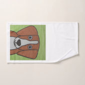 Joli ensemble de serviettes Beagles (Serviette à main)