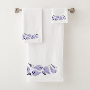 Joli Ensemble De Serviettes De Bain Fantôme