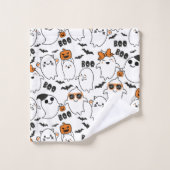 Joli Ensemble De Serviettes De Bain Halloween Fant (Gant de toilette)