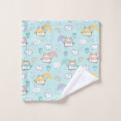 Joli ensemble de serviettes de bain Motif Rainy Da (Gant de toilette)