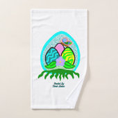 Joli ensemble de serviettes de bain OEufs de Pâque (Serviette à main)