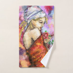 Joli ensemble de serviettes de bain pour femme