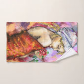 Joli ensemble de serviettes de bain pour femme (Serviette à main)