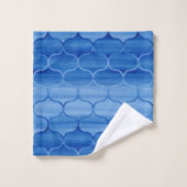 Joli ensemble de serviettes de Motif d'oignon bleu (Gant de toilette)