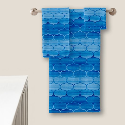 Joli ensemble de serviettes de Motif d'oignon bleu