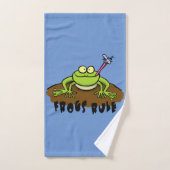 Joli ensemble de serviettes de toilette de dessin  (Serviette à main)