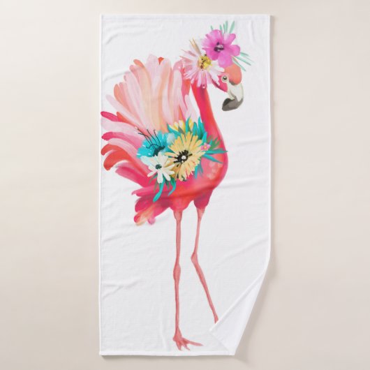 Joli et beau flamand rose mexicaine avec (Serviette de bain)