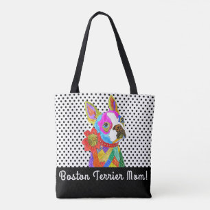 Joli et coloré Boston Terrier Sac fourre-tout