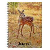 Joli et doux bébé Cerf Fawn Journal Spiral (Devant)