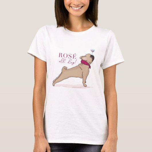 Joli et drôle Français Bulldog T-shirt (Devant)
