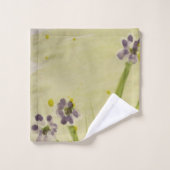 Joli Et Élégant Ensemble De Serviettes Fleuries (Gant de toilette)