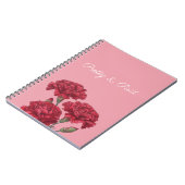 Joli et payé avec Carnet Fleurs de Carnation (Côté gauche)