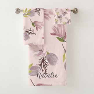 Joli et romantique rose vif monogramme