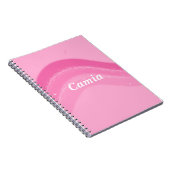 Joli et rose Carnet personnalisé (Côté Droit)