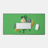 Joli et souriant dancing leprechaun, un arc-en-cie (Clavier et souris)